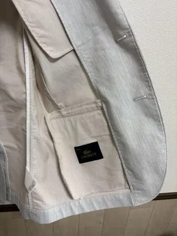 라코스테 테일러드 자켓 화이트