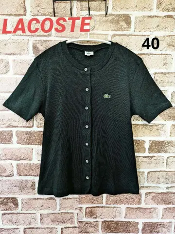 LACOSTE 라코스테 가디건 자수 로고 반팔 사이즈 40