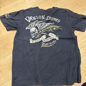 Vanson Leathers 블랙 티셔츠 M