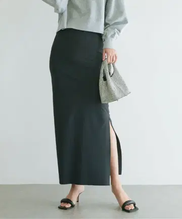 개럴개런트 하이 웨스트 맥시 타이트 스커트 0