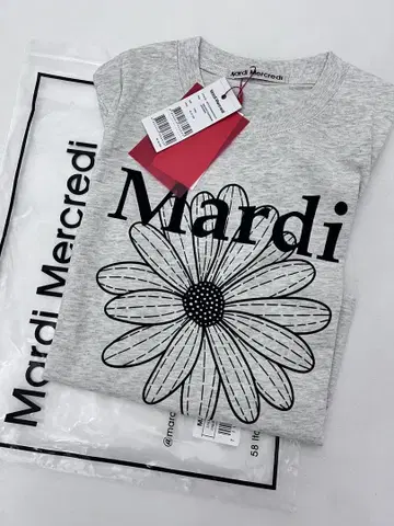 Mardi Mercredi 꽃무늬 프린트 티셔츠 F 사이즈