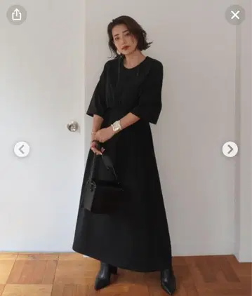 ETRE TOKYO 브라우징 디자인 컷 원피스