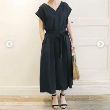 SLOBE IENA 슬로브 이에나 리본 벨트 스키퍼 원피스 네이비