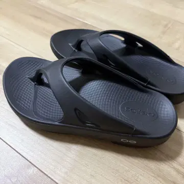 OOFOS (우포스) 리커버리 샌들 블랙
