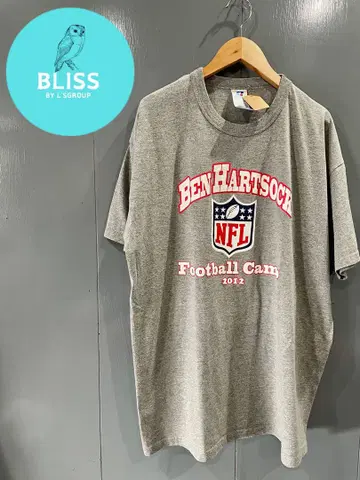 구제 의류 RUSSELL ATHLETIC NFL 로고 프린트 티셔츠