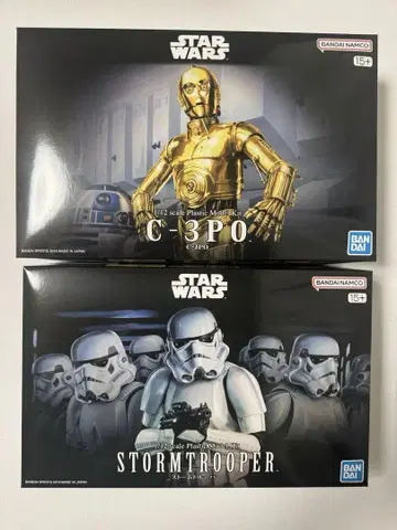 C-3PO&스톰 트루퍼 프라모델 세트 미개봉 새상품급
