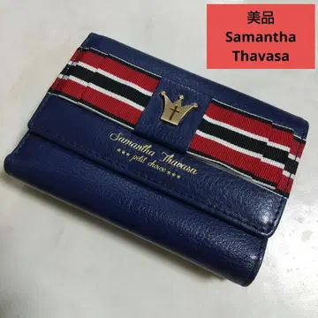 새상품급 Samantha Thavasa 쁘띠 초이스 가마구치 지갑