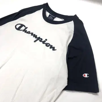 Champion 링거넥 반팔 티셔츠 화이트 남성용 S