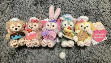 [ SALE ] 더피&프렌즈 봉제 인형 스트랩 5개 세트