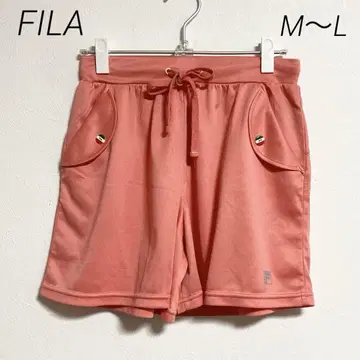 0230 FILA 휠라 오렌지 핑크 숏 팬츠 드로우 스트링 M