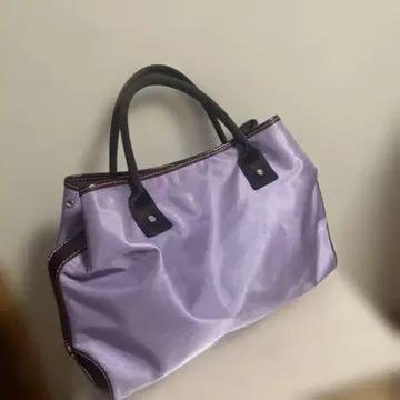 LANCEL 란셀 라벤더 나일론 토트백