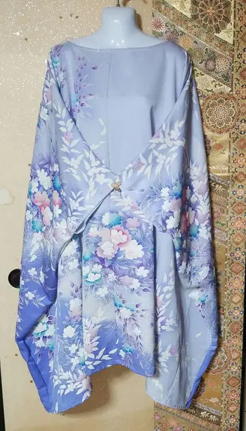 기모노 리메이크 후리소데 하나하나란만 무사사비 원피스