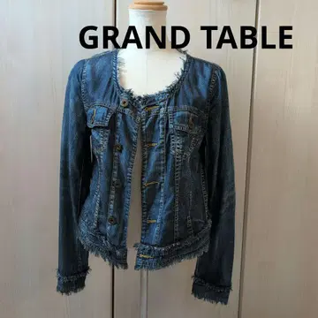 GRAND TABLE 그랜터블 노카라 데님 자켓 텐셀