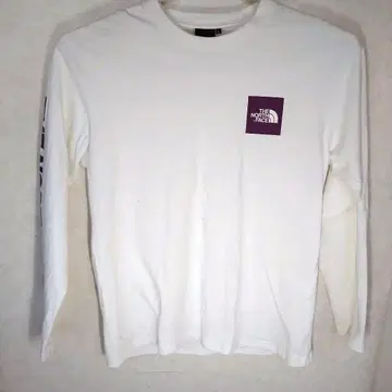 THE NORTH FACE 화이트 긴팔 티셔츠 L