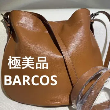 컨디션 최상 BARCOS 바르코스 가죽 숄더백 2way 카멜