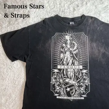 Famous Stars & Straps 블랙 검정 티셔츠 2XL
