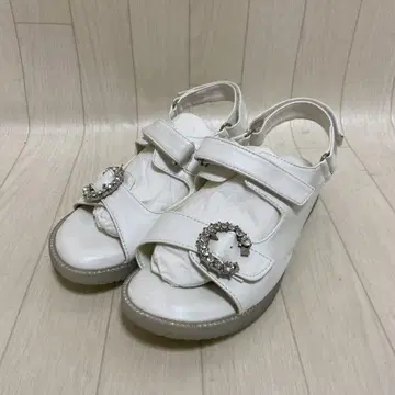 핀 (핀) 더블 벨트 비쥬 샌들 L 24.5cm