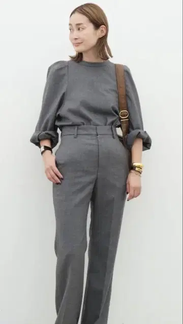 deuxieme classe 퍼프 슬리브 상의