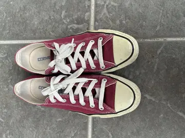CONVERSE ALL STAR 와인 레드 스니커즈
