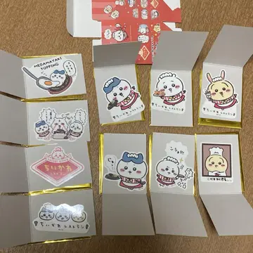 치이카와 레스토랑 클리어 스티커 치이카와 하치와레 토끼 10종