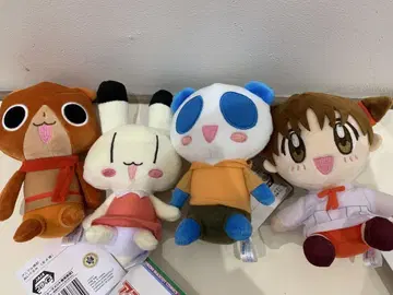 애니멀 가로초 봉제 인형 전 4종 세트 쿠짱, 이요, 켄타, 이사
