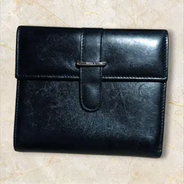 FURLA 훌라 블랙 가죽 3단 폴더형 지갑