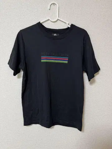 PaulSmith 폴 스미스 사이클 스트라이프 티셔츠 반팔 남성용 블랙