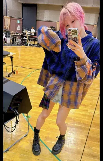 LiSA 굿즈 체크 셔츠 칵테일 파티