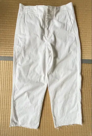 POLO 폴로 랄프로렌 치노 화이트 크롭 컷오프