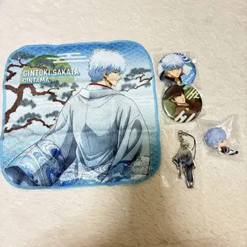 은혼 기다림 타월 캔뱃지 사카타 긴토키 히지카타 토시로