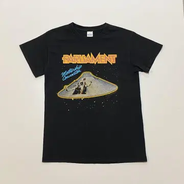 PARLLAMENT 마더십 커넥션 프론트 프린트 티셔츠 블랙 S