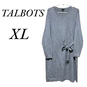 TALBOTS 원피스 니트 원피스 롱 원피스 XL 그레이