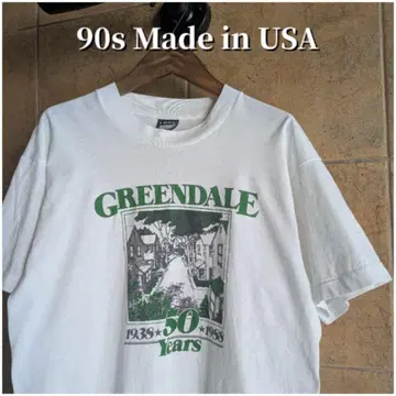 90s USA제 Greendale 티셔츠 싱글 스티치 L