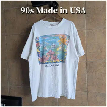 90년대 USA제 스탠리 마이클 아트 티셔츠