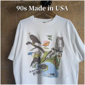 90s USA제 애니멀 Division of Wildlife 티셔츠