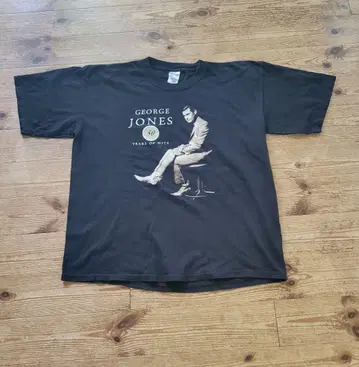 00's GILDAN GEORGE JONES 밴딩 티셔츠 표기 XL 블랙