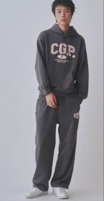 CGP. 후드 부착 맨투맨 셋업 가능 후드티