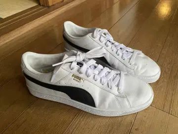 Puma 화이트 블랙 스니커즈 28.5