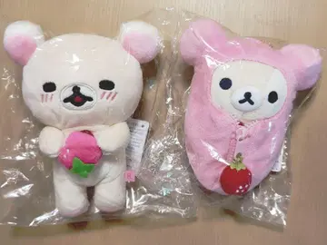 리락쿠마 봉제 인형 스트로베리 포함