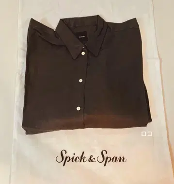 Spick and Span 린넨 카슈쿨 빅 셔츠