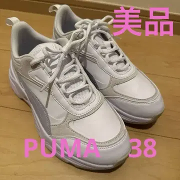 PUMA 푸마 카시아 별주 모델 화이트 스니커즈 38 새상품급