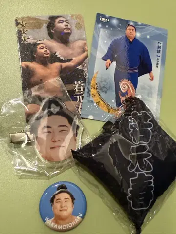 와카모토 하루 5종 굿즈 세트 배지 키링 쿠션
