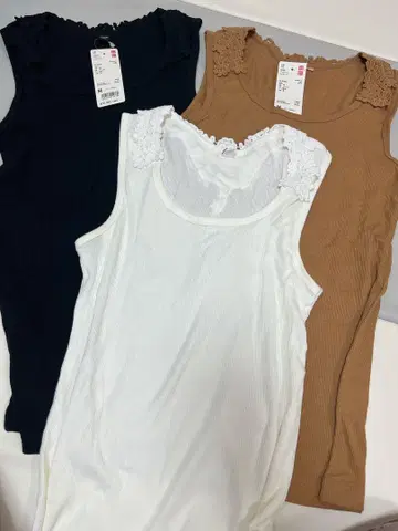 백 레이스 탱크탑 유니클로 M
