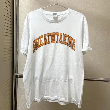 빈티지 티셔츠 오렌지 로고 jantiques itimi