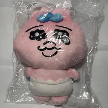 핑크 봉제 인형 파랑 스트랩 포함