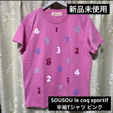 미사용 새상품 SOUSOU 르꼬끄 반팔 티셔츠 핑크