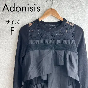 Adonisis 아도니시스 블랙 레이스 볼륨감 원피스