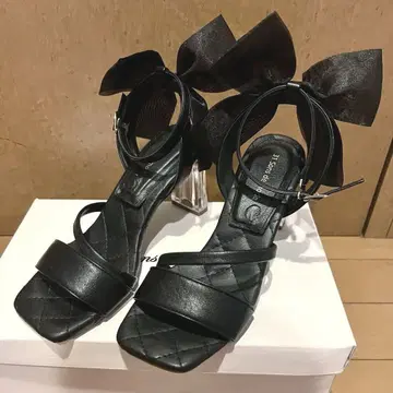 31 Sons de mode 인조 가죽 퀼팅 백 리본 샌들