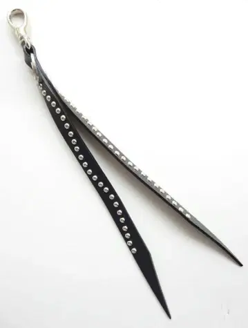 양파도 약 26cm 애리조나 가죽 키링 스트랩 calee풍 스터드 워크