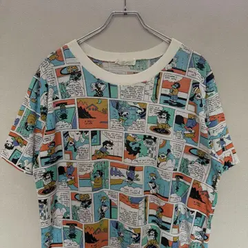 Vintage 80's~ 아메리칸 코믹스 올 패턴 프린트 빈티지 티셔츠